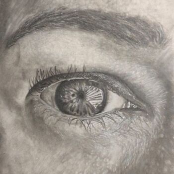 Drawing titled "Window" by Jacob Haws, Original Artwork, Charcoal