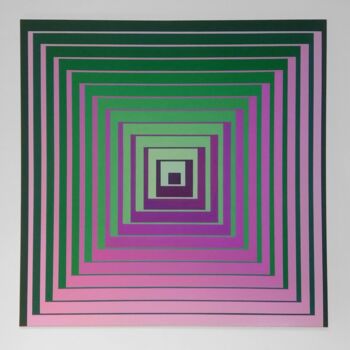 Painting titled "Green and Purple nu…" by Jacopo Rossi, Original Artwork, Acrylic