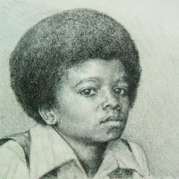 Peinture intitulée "Portrait de Michael…" par Jacques Copau, Œuvre d'art originale, Huile
