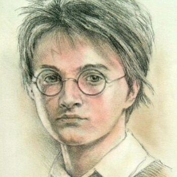 Painting titled "Harry Potter" by Jacques Copau, Original Artwork, Oil