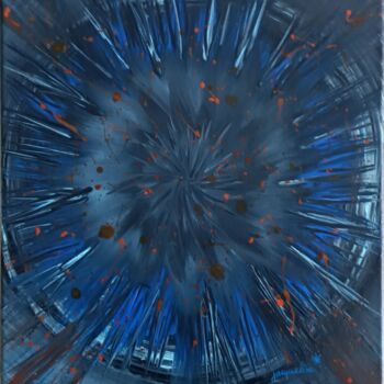 Painting titled "Univers n1" by Jacqueline Chatelain, Original Artwork, Acrylic