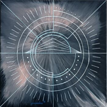 "Univers n2" başlıklı Tablo Jacqueline Chatelain tarafından, Orijinal sanat, Akrilik Ahşap Sedye çerçevesi üzerine monte edi…