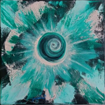 Painting titled "Univers n3" by Jacqueline Chatelain, Original Artwork, Acrylic