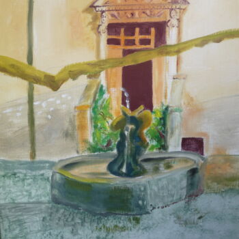 Картина под названием "Le jardin Maure" - Jacqueline Claux (Jaklinclo), Подлинное произведение искусства, Акрил