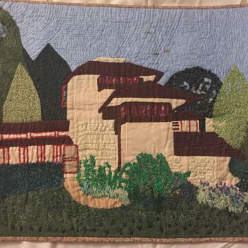 Textielkunst getiteld "My favorite Place i…" door Jacquelinejoann, Origineel Kunstwerk