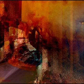 Digital Arts titled "Le Secret des Murs" by Jacqueline Jouan (Dalhia), Original Artwork, Digital Painting