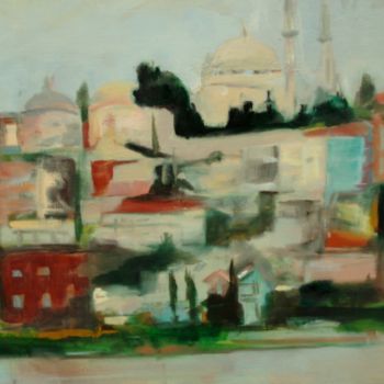 Painting titled "Istambul" by Jacqueline Jousse, Original Artwork, Oil