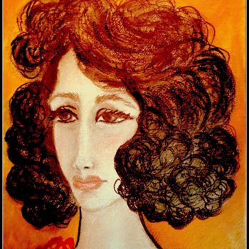 Pittura intitolato "CARMELLA" da Jacqueline Sarah Uzan, Opera d'arte originale, Pastello