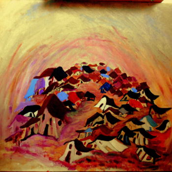 Pittura intitolato "TORNADE" da Jacqueline Sarah Uzan, Opera d'arte originale, Acrilico