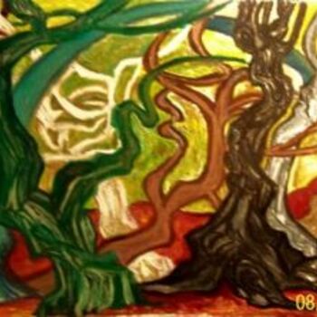 Painting titled "TANGO" by Jacqueline Sarah Uzan, Original Artwork, Other