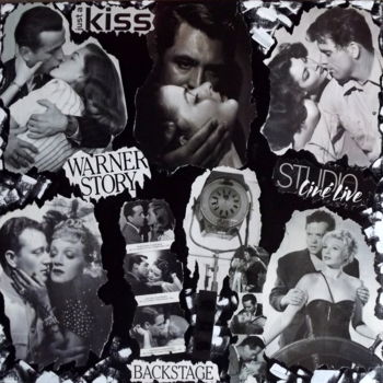 Collages intitulée "Love Stories du Cin…" par Jacqueline Morandini, Œuvre d'art originale, Collages Monté sur Châssis en bois