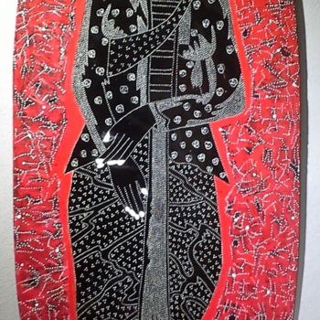 Peinture intitulée "Immersion dans les…" par Jacqueline Morandini, Œuvre d'art originale, Pigments Monté sur Panneau de bois