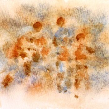 Painting titled "Aquarelle 13" by Jacqueline Pascaud, Original Artwork, Watercolor Mounted on Other rigid panel