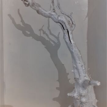 Скульптура под названием "Un homme perdu" - Jacques Alary, Подлинное произведение искусства, Дерево