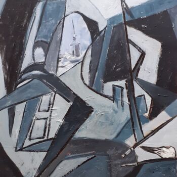 Pintura titulada "Chemin d'abstraction" por Jacques Alary, Obra de arte original, Acrílico Montado en Bastidor de camilla de…