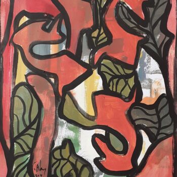 Painting titled "La poésie ose dire…" by Jacques Alary, Original Artwork, Acrylic