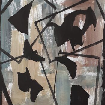 Картина под названием "Abstraction avril 10" - Jacques Alary, Подлинное произведение искусства, Акрил