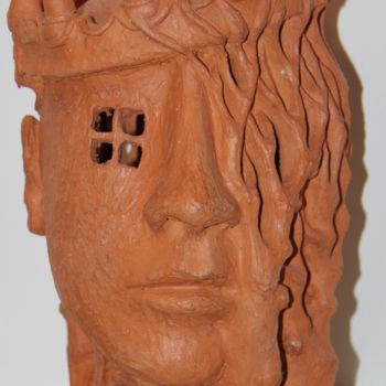 Sculpture intitulée "échec au Roi  check…" par Jacques Bourdon (JAQ), Œuvre d'art originale, Terre cuite