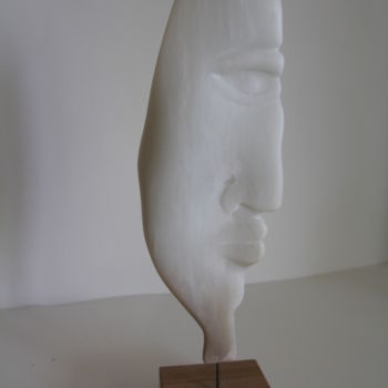 Skulptur mit dem Titel "profile d'albâtre…" von Jacques Bourdon (JAQ), Original-Kunstwerk