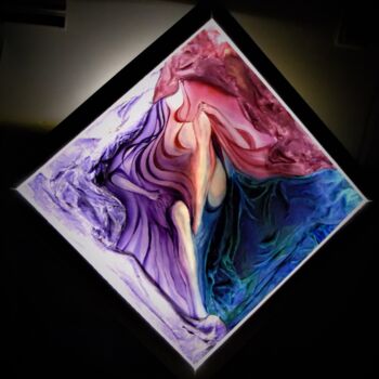 Painting titled "Couvrez moi ce geno…" by Jacques Chazel, Original Artwork, Oil Mounted on Wood Stretcher frame
