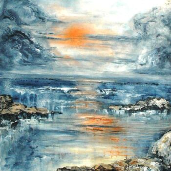 Pittura intitolato "Rêves de rivages" da Jacques Dolley, Opera d'arte originale, Acrilico
