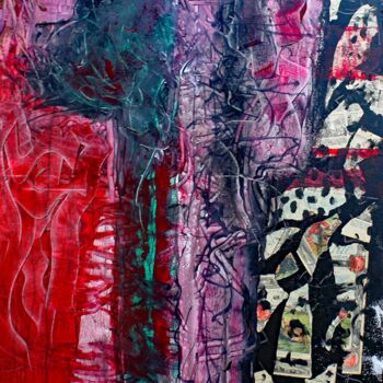 Peinture intitulée "SILHOUETTE DANS LA…" par Jacques Donneaud, Œuvre d'art originale, Acrylique Monté sur Châssis en bois