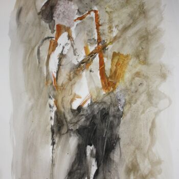 Painting titled "SAXOPHONISTE" by Jacques Donneaud, Original Artwork, Watercolor