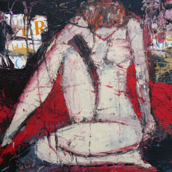 Картина под названием "Méditation" - Jacques Donneaud, Подлинное произведение искусства, Акрил Установлен на Деревянная рама…