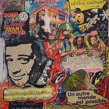 Collages titled "collage 58" by Jacques Dugois (JAZON), Original Artwork, Collages