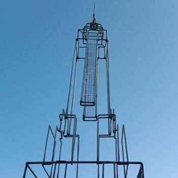 Sculpture titled "Empire State Buildi…" by Jacques-Etienne Henry, Original Artwork, Metals