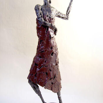 Sculpture intitulée "Flamenca" par Jacques Hellegouarch (Jaco), Œuvre d'art originale, Métaux