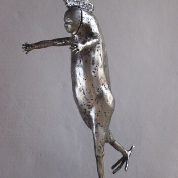 Sculpture intitulée "Maman" par Jacques Hellegouarch (Jaco), Œuvre d'art originale, Métaux
