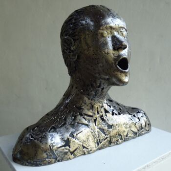 Sculpture titled "Lyrique" by Jacques Hellegouarch (Jaco), Original Artwork, Metals