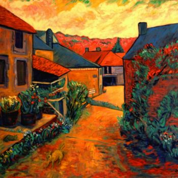 Painting titled "st-ceneri-le-chemin…" by Jacques Metairie, Original Artwork