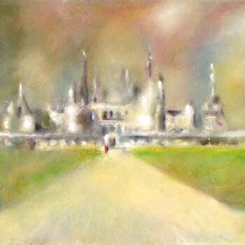 Painting titled "Chambord" by Jacques Oudot, Original Artwork, Oil
