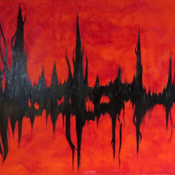 Painting titled "88-systoles-huile-s…" by Jacques Pichon (picjac), Original Artwork, Oil