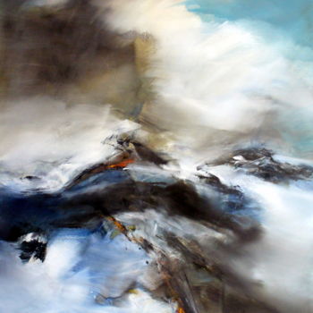 Peinture intitulée "Frontière des vents" par Jacques Reverdy, Œuvre d'art originale, Huile