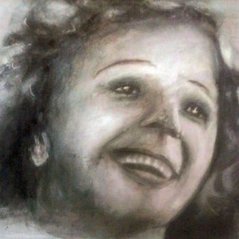 Painting titled "Édith Piaf" by Jacques Rolland, Original Artwork, Acrylic