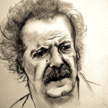 Drawing titled "georges-brassens-cr…" by Jacques Rolland, Original Artwork, Ink