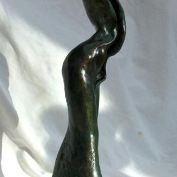 Sculpture titled "pudeur" by Jacques Stauffert, Original Artwork, Metals