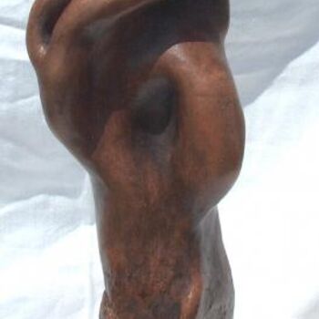 Sculpture titled "repli" by Jacques Stauffert, Original Artwork, Metals