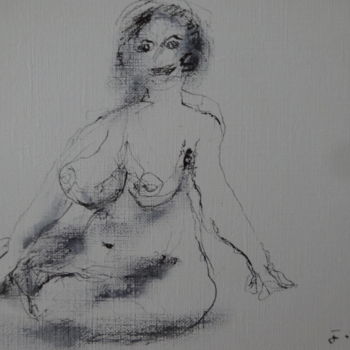 Dessin intitulée "Patricia" par Jacques Stemer, Œuvre d'art originale, Encre