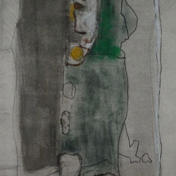 Gravures & estampes intitulée "la mendiante" par Jacques Stemer, Œuvre d'art originale, Gravure