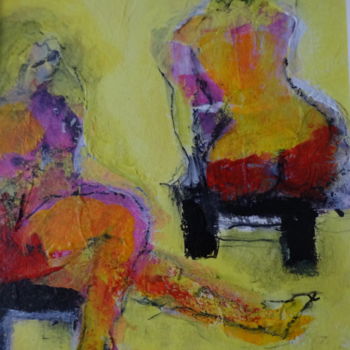 Painting titled "Lundi soir" by Jacques Stemer, Original Artwork, Acrylic