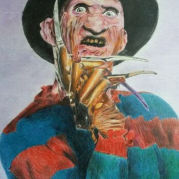 Painting titled "FREDDY." by Jacques Tafforeau, Original Artwork, Other