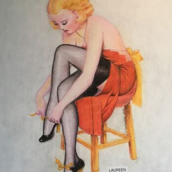 绘画 标题为“Lauren.” 由Jacques Tafforeau, 原创艺术品, 其他