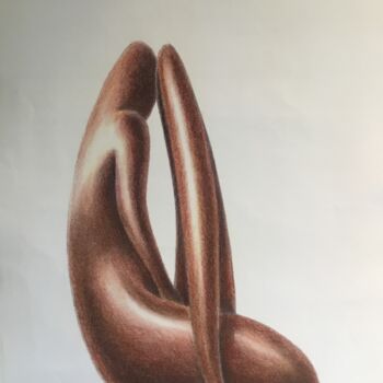 Картина под названием "Figurine numéro 50" - Jacques Tafforeau, Подлинное произведение искусства, Другой