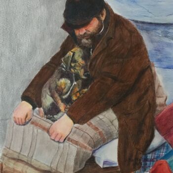 Pintura titulada "LE PETIT SOMME." por Jacques Tafforeau, Obra de arte original, Acuarela