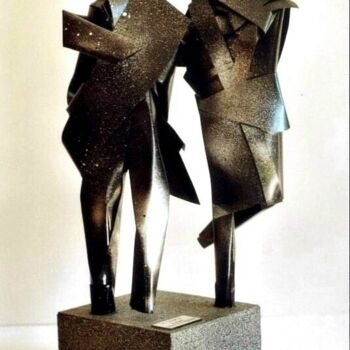 제목이 "le couple"인 조형물 Jacques Troupel로, 원작, 알루미늄