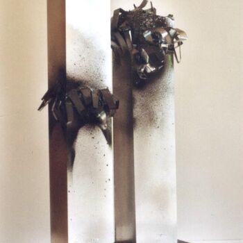 Escultura intitulada "IN MEMORY" por Jacques Troupel, Obras de arte originais, Alumínio